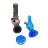 Mini Acryl Bong Rookwaterpijpen Tas DAB Rig Hookahs Olie Rigs Proteerbare Smoke Bongs Bubbler Pijp met Grinderbasis