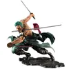 anime giapponese un pezzo Roronoa Zoro figurina 2 stile Combat ver. Pvc Action Model Collection Cool Stunt Figure Toy Q0621