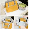 Portable Lunch Bag Thermal Insulated Box Tote Cooler Bento Pouch Container School Food Storage s 220222