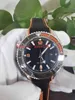 Najlepsze zegarki Mężczyźni Wristwatches N8 Fabryka Moda 45mm Pomarańczowy Ceramiczny Ze Stali Nierdzewnej Azja Cal.8500 Ruch Mechaniczny Automatyczny Mens Watch