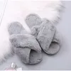 Winter Warm Women House Slippers Plush Flat Shoes Faux Fur Ladies Indoor Floor Slides Home Slip On Furry Female Flip Flops Soft 210928