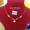 2021 Pozłacane imitacji biżuterii, Xuping 24K Gold Jewelry New Dign Dubai Damska Moda Necklac