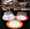 Tapa de plástico para plato de sushi Herramienta de cocina Cinta transportadora de buffet Reutilizable Plato de pastel transparente Cubierta de comida Accesorios de restaurante SN5900