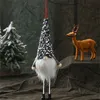 Boże Narodzenie LED Light Cekiny Tomte Gnome Dekoracje Santa Elf Dwarf Krasnolud Wystrój Domu Dzięki Dawanie Dnia Gifts Phjk2111