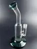 9,5 calowy Dark Green Glass Water Bong Oil Dab Rigs Wagah Shisha Clear Dymienie Rura