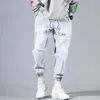 Męskie dżinsy streetwear hip hop cargo spodnie męskie joggery Haruna w jesieni i wiosenne tkaniny y2kmen's