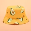 Cloches LDSLYJR Fruit Avocado Print Bucket Hat Fisherman Outdoor Travel Sun Cap Hats For Kids And Adults