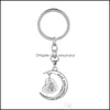 Key Rings J￳ias Fahmi Letter Ring Heart Keychain Eu te amo para a lua e a bolsa de costas pendura a entrega de gotas de moda 2021 rxsum