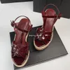 patent leather wedge shoes