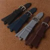 Watch Bands 25mm Waterdichte Band Strap Zilveren Pin Gesp Blauw Bruin Zwart Grijze Man Watchband voor PP Nautilus Silicone