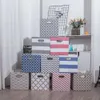 Cube Folding Storage Box Clothes Bins For Toys Organizers Baskets for Nursery Office Closet Shelf Container 2 size 210922