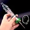 Colecionador de vidro de cachimbos com 14mm Quartzo ou Tatinium Dicas Keck Clipe de Vidro Recipiente Recipiente Colecionadores Kit de Água Rig Bongl