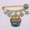 Pins, broscher Islam Ett av huset Håll profeten Muhammad i Amanat Musa Bin Jafar Brosch Baby Pin