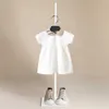 2020 babykleding meisjes jurken zomer korte mouw nieuwe meisje vrouwelijke katoenen jurk prinses tutu Q0716