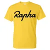 2020 Summer Solid Kolor Zabawny wzór Rapha Drukuj Streetwear Mężczyźni Kobiety Sport Casual Cotton Shirt P0811