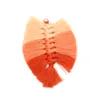 50pcs Three color leaves tassel bag pendant earrings pendants DIY jewelry handmade key ring accessories