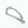 Charm Bracelets Unode50 N Peach Heart Bracelet Stainless Steel O-shaped Men's And Women's Mens Jewlery