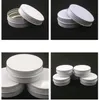 60g white/pink aluminium cream jars box with screw lid,cosmetic case jar,aluminum tins, aluminum lip balm container SN5328