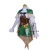 Nuovo gioco Genshin Impact Cosplay Accessori anime Progetto Venti Costume cosplay Mantello da donna Pantaloni Cintura Calzini Set completo Y0903