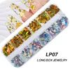12 grid colors Star shape Nail Sequin Paillette Heart ShapedNail love sequins laser flash nails ultra-thin 3D Flakes Slices Spangle Holographics Glitter Stickers