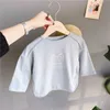 Lente Baby Meisjes Leuke Cartoon Beer Gedrukt T-shirts Katoen Kinderen Losse Casual Tees Kinderen Tops Kleding 210708