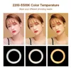 10" LED Ring Light Photographic Selfie Ring Lighting with Stand For Smartphone Youtube Tiktok Makeup Video Studio Tripod Ring