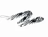 Caixas de telefone celular encantos 10 pcs desenhos animados zebra design pescoço lanyard pda chaveiro identificador de identificação distintivo longo cinta para menino menina atacado