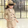 Trench Coats Coats Double Breasted Coat Clothing Tops Kids Windbreaker Autumnwearwear 5-12 Kids Girls Vestes Girls Ventes 211204