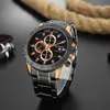 Часы Curren Mens Top Brand Luxury Chronogrolog мужские Часы Нержавеющая сталь Водонепроницаемые Спортивные Часы Мужчины Мужской Часы Человек Наручные Часы 210517