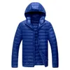 Mens Jackets 2021 Men Hooded UltraLight White Duck Down Jacket Warm Line Portable Package Pack
