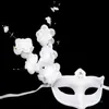 White Half Face Masquerade Mask Halloween Party Masks Princess Beauty Lace Sexy Facemask T9i001357