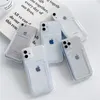 Casos de telefone celular Crystal Soft TPU Phone Cases com slot para cartão para iPhone 15 14 Plus 13 Pro Max Mini 12 XR 8 Capa de proteção de câmera M43F