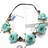 Süße Mädchen Haarbänder Mode Rose Blume Stirnband Kopfbedeckung Festliche Geschenke Foto Requisiten Mädchen Elastische Koreanische Blumen Haarschmuck