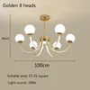 Postmoderne tak glas bubble licht led hanglampen nordic luxe interieur woonkamer slaapkamer goud / zwart hangende armatuur