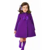 3 colors!!! Girls Outerwear Coats Children Fashion Woolen Trench Kids Winter Jacket Warm Cotton Clothes 211204