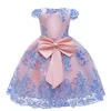 Robes de baptême pour filles élégantes dentelle princesse enfants enfants soirée robe de bal 1 2 ans