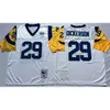 NCAA 빈티지 레트로 #29 Eric Dickerson Jersey 28 Marshall Faulk 85 Jack Youngblood 13 Kurt Warner 75 Deacon Jones Mens 스티치 저지