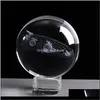 Decorative Objects Figurines Aents Decor Garden Drop Delivery 2021 6Cm Laser Engraved Solar System Ball 3D Miniature Planets Model Sphere G