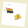 Rainbow Flag Brooch Iron Butterfly Buckle Glue Badge Clothing Collar Pin Gay Lape 318g