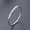 クラスターリングanillos Yuzuk Real 925 Sterling SilverZircon Stackable Match Ring for Fashion Women Cute Fine Jewelryミニマリストアクセサリー