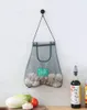 Bolsa de red para frutas y verduras, almacenamiento de pimiento, cebolla, ajo, mantiene fresco, ahorra espacio, accesorios de cocina colgantes diversos