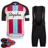 Mens Rapha Team Fietsen Jersey Bib Shorts Set Racing Fietskleding Maillot Ciclismo Zomer Sneldrogende MTB Bike Kleding Sportkleding Y21041032