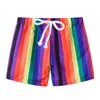 Renkli Çocuk Plaj Şort Pantolon Yaz Erkek Bebek Kıyısı Pantolon Yumuşak Rahat Seaside Tatil Giysileri Kız Külot 2-7 Yıl 210413