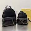 Designers famosos Backpack de couro real preto para mulheres BANDO DE PELAS DE PELO DE PELO DE CAPACIDADE DE BIG DE CAPACIDADE