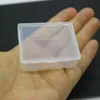 50pcs/lot Small box rectangular Transparent plastic box Storage Collections Container Box Case for screws coins 5.5*4.3*2.2cm X0703