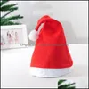 Festliche Vorräte Home Garten Rot Santa Claus Hat TRA Weiche Plüsch Cosplay Dekoration Andy Weihnachten Party Hüte Drop Lieferung 2021 ObiEx