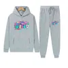 Mit Kapuze Pullover Pullover seltsamer Anzug Freizeitsport zweiteiliger Anzug europäischer Code H1208