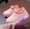 Kinder Turnschuhe Kinder Baby Mädchen Jungen Brief Mesh Led Leuchtende Socken Sport Lauf Turnschuhe Schuhe Leuchten Schuhe