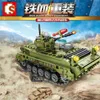 SEMBO Military Series Reloaded Type 85 Main Battle Tank Model Building Blocks Diy Assemble Bricks Education Toys For Children X0902