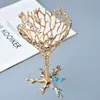 Torch Shape Bird's Nest Crystal Ball Stand Bas Resin Room Decor Sphere Stand Holder Ornament